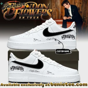 Brandon Flowers On Tour Signature Custom Air Force 1 & Jordan 1 Shoes - Variant 5