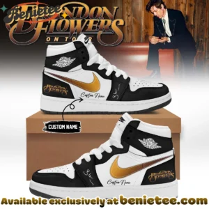 Brandon Flowers Signature Custom Air Force 1 & Jordan 1 Shoes (Design 3)