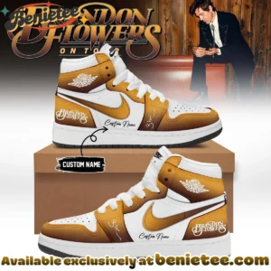 Brandon Flowers Signature Custom Air Force 1 & Jordan 1 Shoes - Part 12