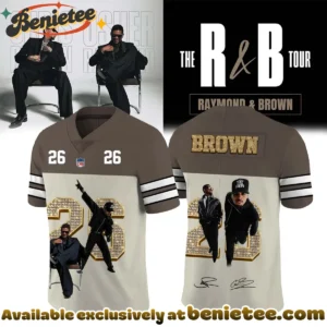 Chris Brown R&B Tour Signed Football Jersey (Release 12)