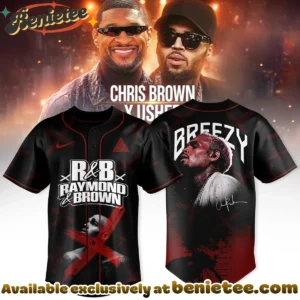 Chris Brown x Usher Raymond R&B Tour Baseball Jersey (Release 1)