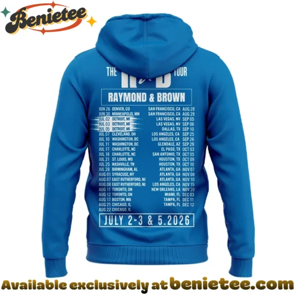 Chris Brown x Usher Raymond x Detroit Lions The R&B Tour Shirt & Hoodie [Drop 4]