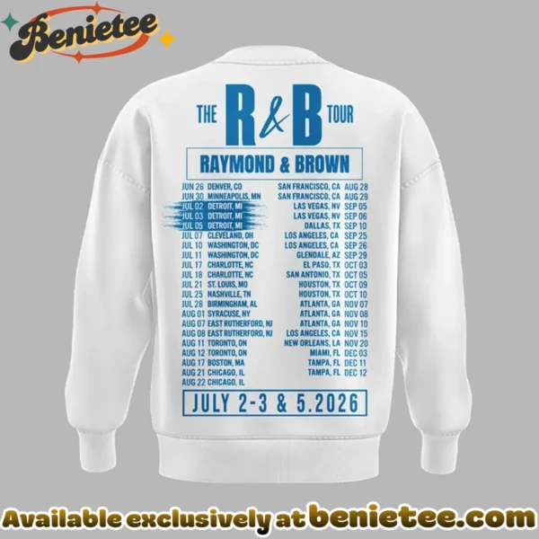 Chris Brown x Usher Raymond x Detroit Lions The R&B Tour T-Shirt & Hoodie (Style 2)