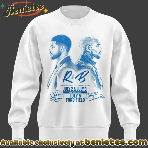 Chris Brown x Usher x Detroit Lions Signed T-Shirt & Hoodie [Batch 1]