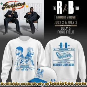 Chris Brown x Usher x Detroit Lions Signed T-Shirt & Hoodie [Batch 1]