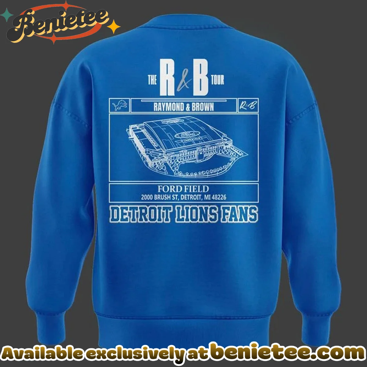 Chris Brown x Usher x Detroit Lions Signed T-Shirt & Hoodie (Release 3)