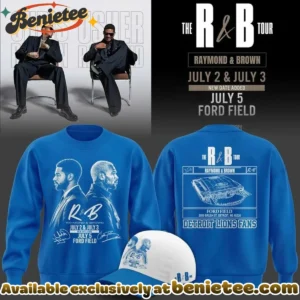 Chris Brown x Usher x Detroit Lions Signed T-Shirt & Hoodie (Release 3)