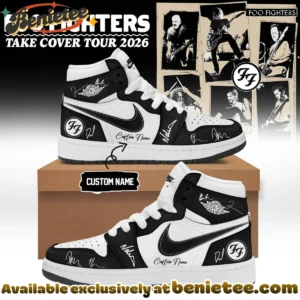 Foo Fighters Take Cover Tour Custom Air Force 1 & Jordan 1 Shoes [Batch 21]