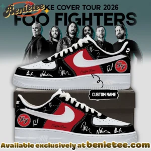 Foo Fighters Take Cover Tour Custom Air Force 1 & Jordan 1 Shoes - Part 3
