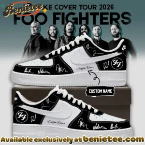 Foo Fighters Take Cover Tour Custom Air Force 1 & Jordan 1 Shoes - Part 5