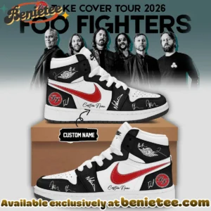 Foo Fighters Take Cover Tour Custom Air Force 1 & Jordan 1 Shoes (Release 13)