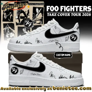 Foo Fighters Take Cover Tour Custom Air Force 1 & Jordan 1 Shoes (Release 16)
