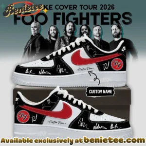 Foo Fighters Take Cover Tour Custom Air Force 1 & Jordan 1 Shoes (Release 18)