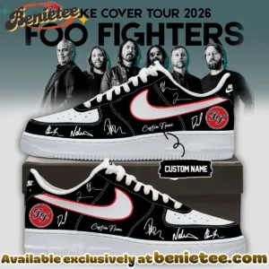 Foo Fighters Take Cover Tour Custom Air Force 1 & Jordan 1 Shoes (Release 37)