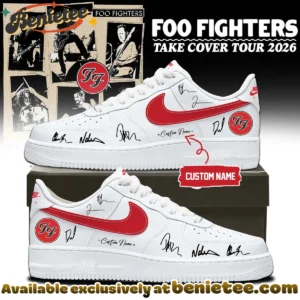 Foo Fighters Take Cover Tour Custom Air Force 1 & Jordan 1 Shoes - Series 19