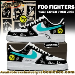Foo Fighters Take Cover Tour Custom Air Force 1 & Jordan 1 Shoes - Series 2