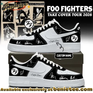 Foo Fighters Take Cover Tour Custom Air Force 1 & Jordan 1 Shoes (Style 4)