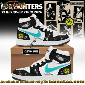 Foo Fighters Take Cover Tour Custom Air Force 1 & Jordan 1 Shoes - Variant 8