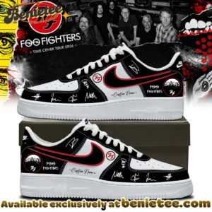 Foo Fighters Take Cover Tour Signature Custom Air Force 1 & Jordan 1 Shoes [Drop 28]