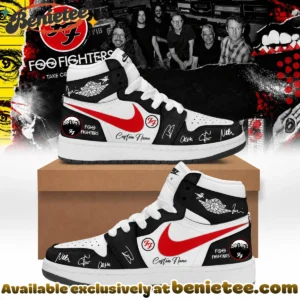 Foo Fighters Take Cover Tour Signature Custom Air Force 1 & Jordan 1 Shoes - Part 7