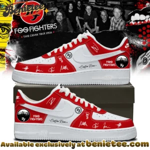 Foo Fighters Take Cover Tour Signature Custom Air Force 1 & Jordan 1 Shoes (Release 18)