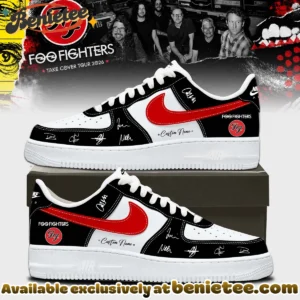 Foo Fighters Take Cover Tour Signature Custom Air Force 1 & Jordan 1 Shoes (Release 22)
