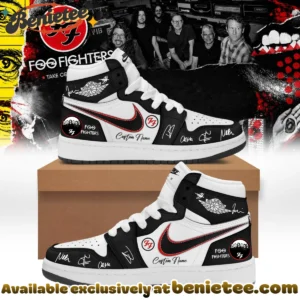 Foo Fighters Take Cover Tour Signature Custom Air Force 1 & Jordan 1 Shoes (Release 4)