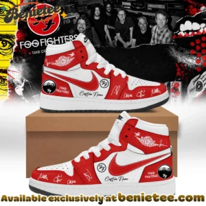 Foo Fighters Take Cover Tour Signature Custom Air Force 1 & Jordan 1 Shoes - Series 14