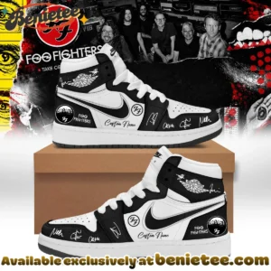 Foo Fighters Take Cover Tour Signature Custom Air Force 1 & Jordan 1 Shoes - Series 2