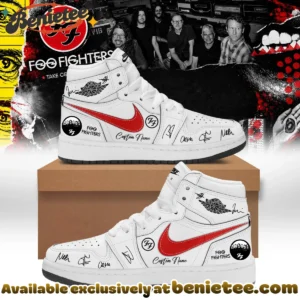Foo Fighters Take Cover Tour Signature Custom Air Force 1 & Jordan 1 Shoes (Style 16)