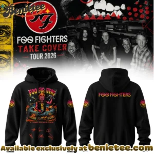 Foo Fighters Take Cover Tour Signature Shirt & Hoodie (Design 5)