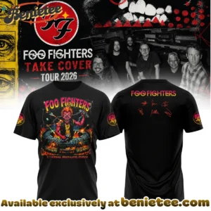 Foo Fighters Take Cover Tour Signature Shirt & Hoodie - Series 3