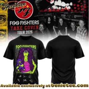 Foo Fighters Take Cover Tour Signature Shirt & Hoodie - Variant 25