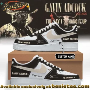 Gavin Adcock The Day I Hang It Up Tour Signature Custom Air Force 1 & Jordan 1 Shoes [Drop 2]