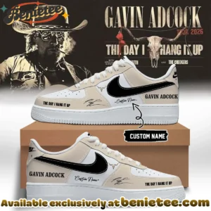 Gavin Adcock The Day I Hang It Up Tour Signature Custom Air Force 1 & Jordan 1 Shoes - Series 18