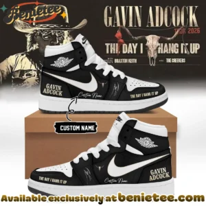 Gavin Adcock The Day I Hang It Up Tour Signature Custom Air Force 1 & Jordan 1 Shoes (Style 17)
