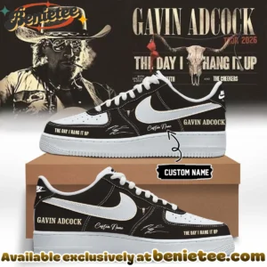 Gavin Adcock The Day I Hang It Up Tour Signature Custom Air Force 1 & Jordan 1 Shoes - Variant 9