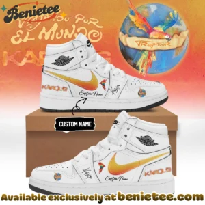 Karol G VIAJANDO POR EL MUNDO TROPITOUR Custom Air Force 1 & Jordan 1 Shoes (Design 13)