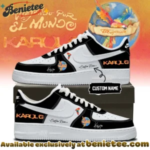 Karol G VIAJANDO POR EL MUNDO TROPITOUR Custom Air Force 1 & Jordan 1 Shoes (Design 3)