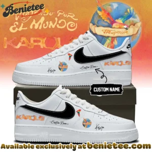 Karol G VIAJANDO POR EL MUNDO TROPITOUR Custom Air Force 1 & Jordan 1 Shoes - Part 8