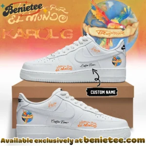 Karol G VIAJANDO POR EL MUNDO TROPITOUR Custom Air Force 1 & Jordan 1 Shoes (Release 3)
