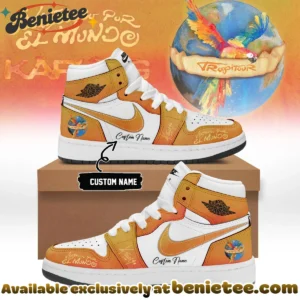 Karol G VIAJANDO POR EL MUNDO TROPITOUR Custom Air Force 1 & Jordan 1 Shoes - Series 12