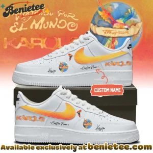 Karol G VIAJANDO POR EL MUNDO TROPITOUR Custom Air Force 1 & Jordan 1 Shoes (Style 3)