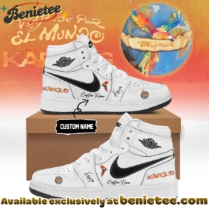 Karol G VIAJANDO POR EL MUNDO TROPITOUR Custom Air Force 1 & Jordan 1 Shoes (Style 9)