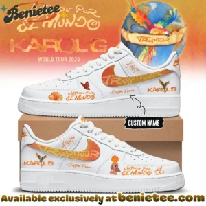 Karol G Viajando Por El Mundo Tropitour Custom Air Force 1 & Jordan 1 Shoes [Batch 12]
