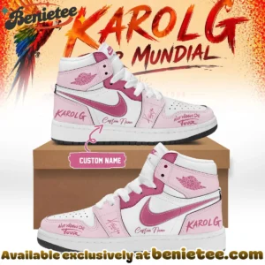 Karol G Viajando Por El Mundo Tropitour Custom Air Force 1 & Jordan 1 Shoes (Release 3)