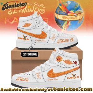 Karol G Viajando Por El Mundo Tropitour Custom Air Force 1 & Jordan 1 Shoes (Style 2)