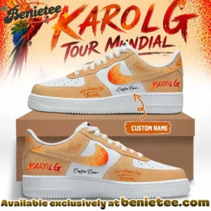 Karol G Viajando Por El Mundo Tropitour Custom Air Force 1 & Jordan 1 Shoes (Style 5)