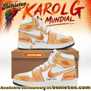 Karol G Viajando Por El Mundo Tropitour Custom Air Force 1 & Jordan 1 Shoes - Variant 1