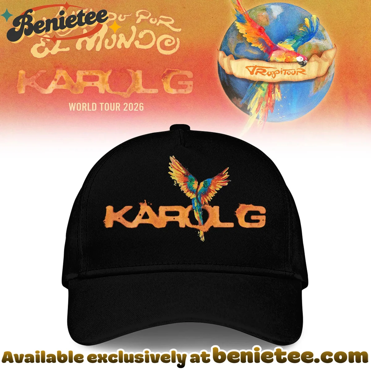 Karol G Viajando Por El Mundo Tropitour Shirt & Hoodie (Style 4)